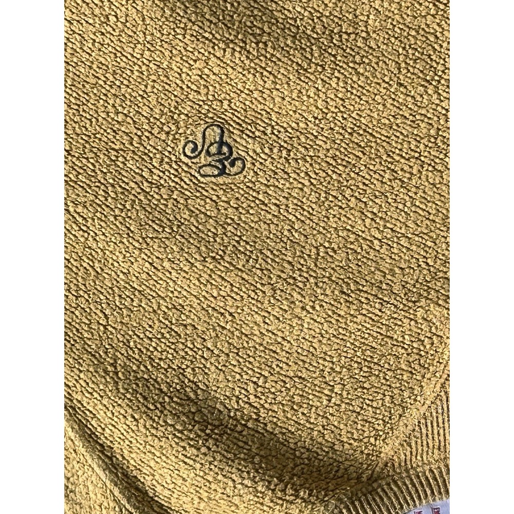 Emotionally Unavailable Crew Sweatshirt Medium Cream French Terry Mustard - Picture 9 of 12